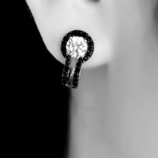 时尚欧美风镶嵌锆石耳坠