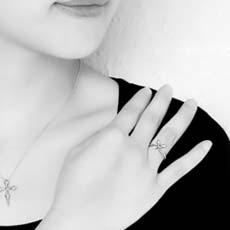 幸运星紫晶托帕石碧玺戒指