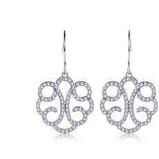 时尚欧美风镶嵌锆石耳坠