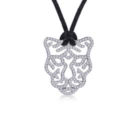 时尚欧美风镶嵌狮子座项链